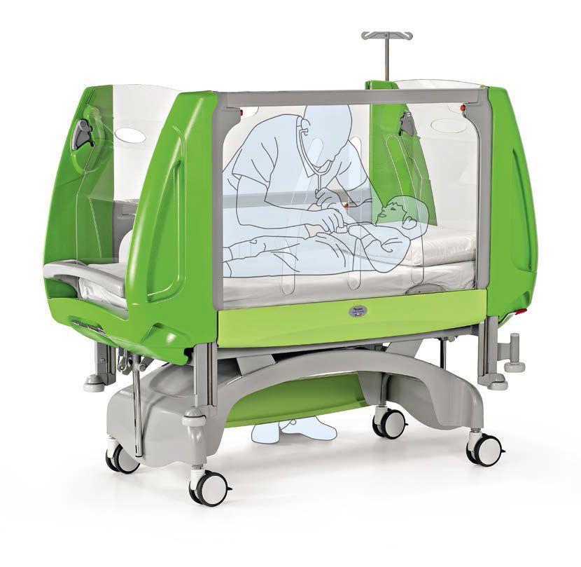Hospital bed / mechanical / on casters / reverse Trendelenburg HORIZON 200 Favero Health Projects
