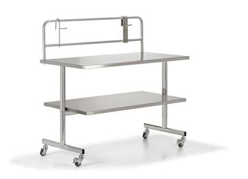 Packaging table / stainless steel / on casters 9CI0107 Favero Health Projects