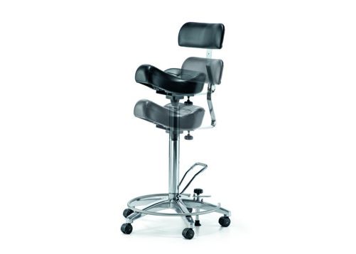 Medical stool / on casters / height-adjustable / with backrest 9SO0005 Favero Health Projects