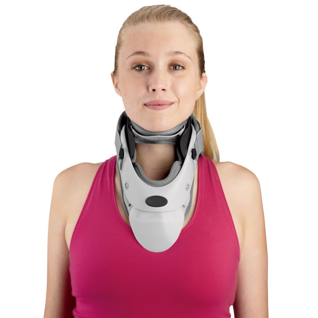 Rigid cervical collar / with tracheal opening / with chin rest / with thoracic extension Carlsbad Cervical™ Breg