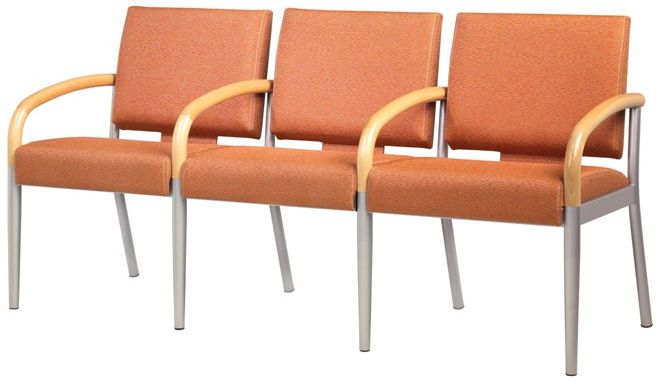 Beam chair / for waiting room / 3 seater 2120-66 Nadia Grand Rapids Chair