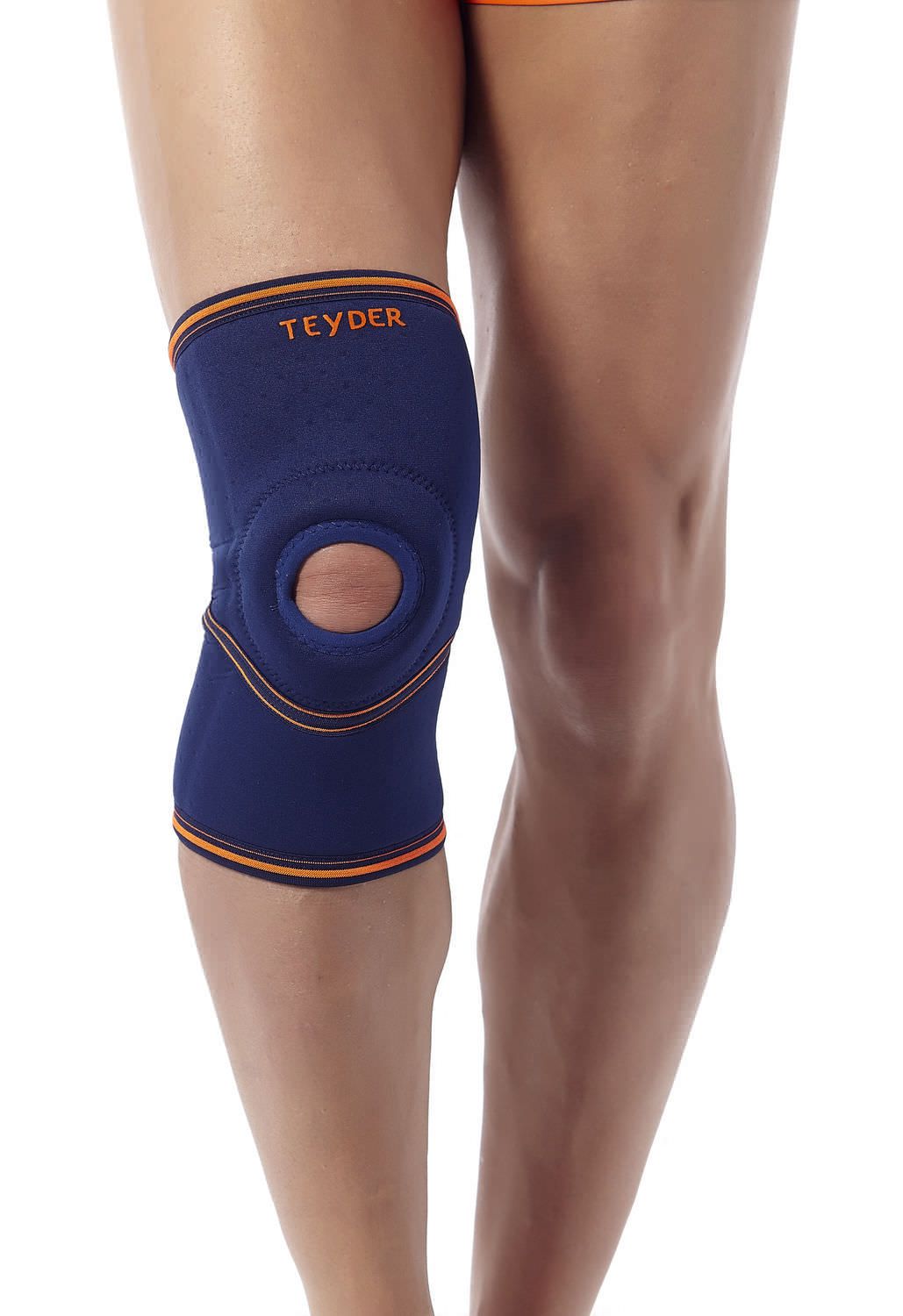 Knee sleeve (orthopedic immobilization) / with patellar buttress / open knee Neothermik Teyder