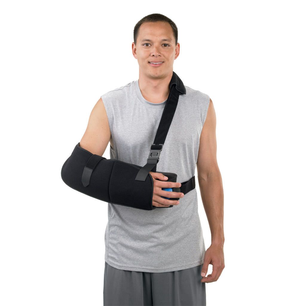 Arm sling with shoulder abduction pillow / human 08011 Breg