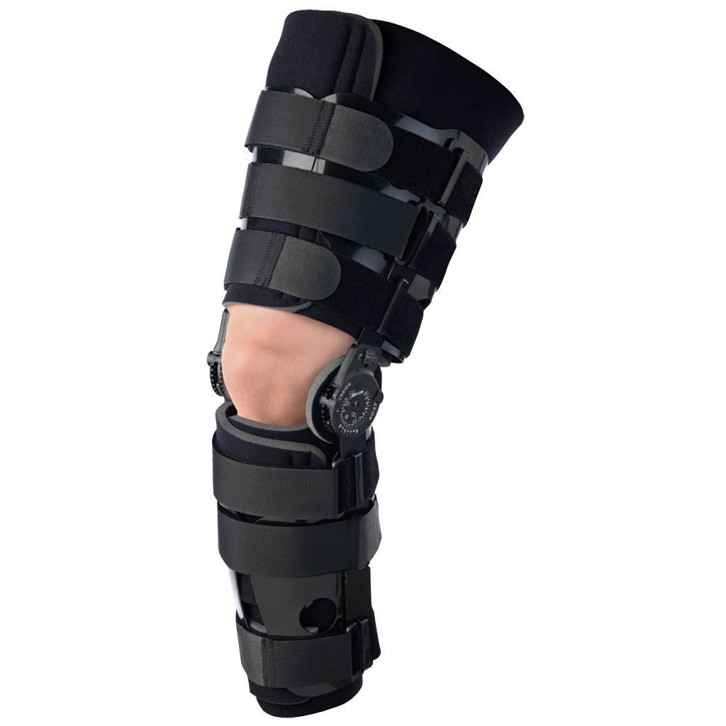 Knee splint (orthopedic immobilization) / articulated Post-Op with Shells Breg