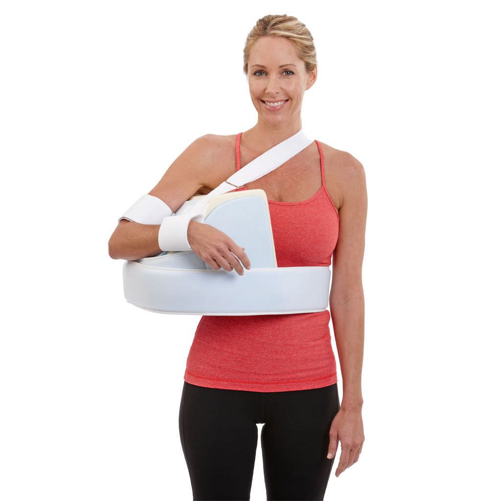 Arm sling with shoulder abduction pillow / adult Airplane Breg
