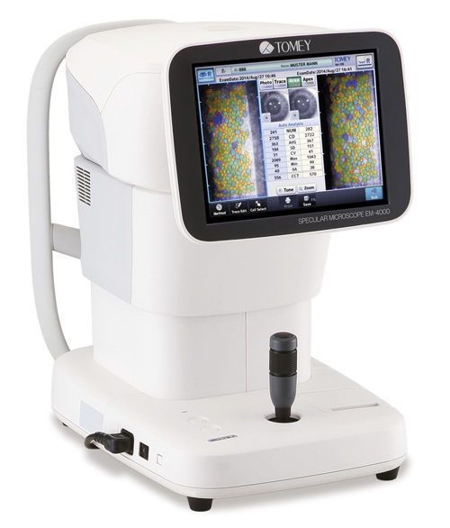 Pachymeter (ophthalmic examination) / specular microscope / non-contact pachymetry EM-4000 Tomey