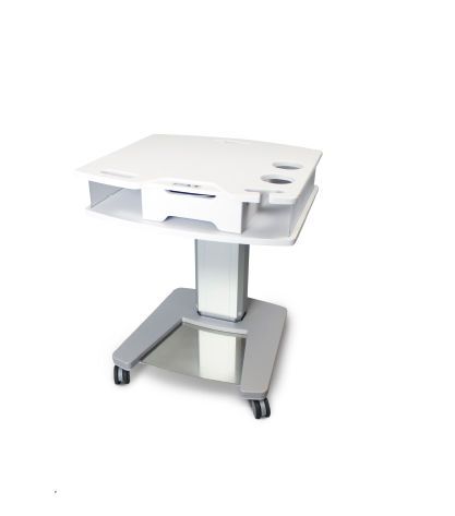 Electric ophthalmic instrument table / height-adjustable / on casters TTUD-1000 Tomey