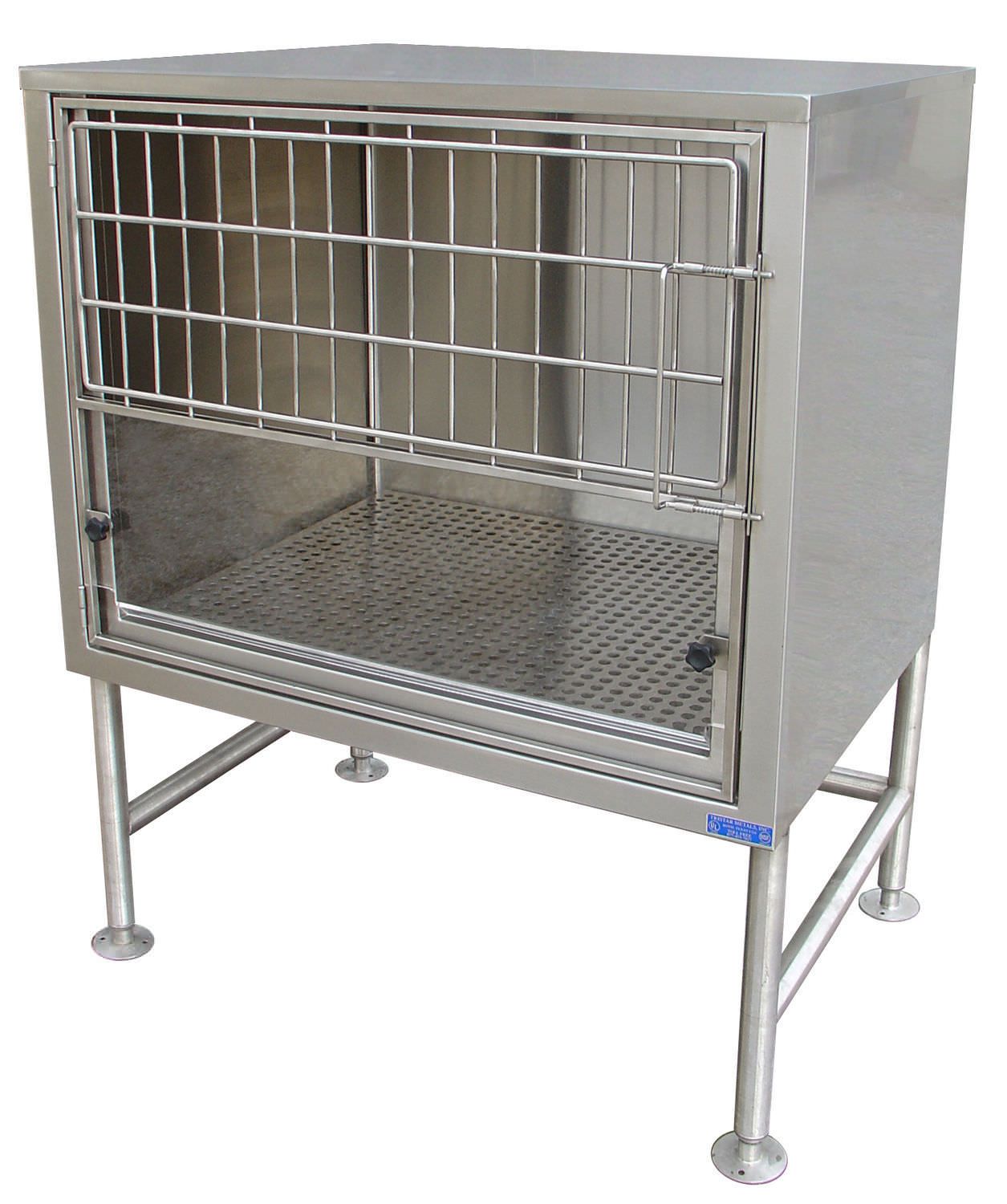 Stainless steel veterinary cage / 1-shelf 1400-10 Tristar Vet