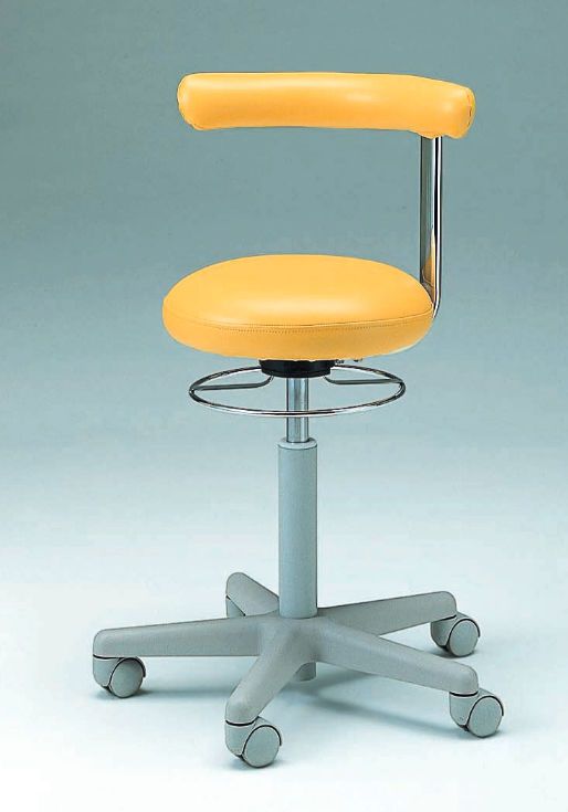 Dental stool / on casters / height-adjustable / with backrest DH-008A Takara Belmont Corporation