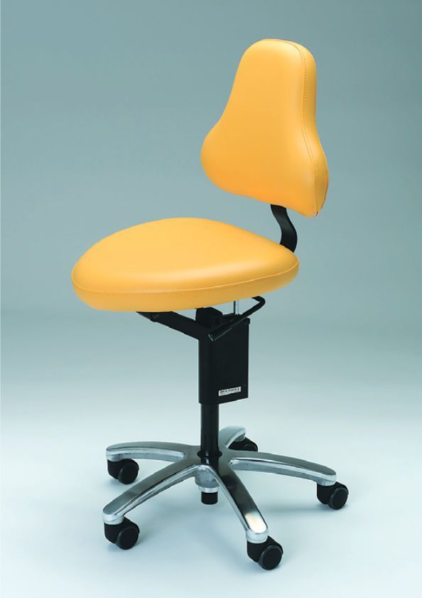 Dental stool / on casters / height-adjustable / with backrest DX-004D Takara Belmont Corporation