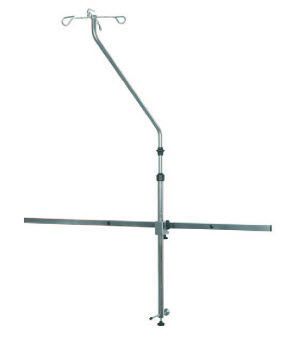 4-hook IV pole / telescopic / wall-mounted 519511 TLV Healthcare