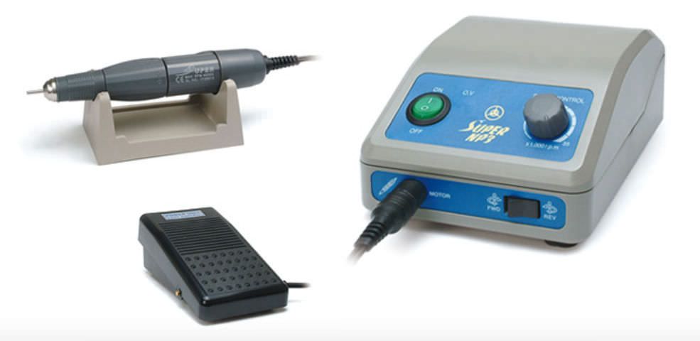 Dental laboratory micromotor control unit / complete set / with handpiece / pedal-operated NP3 + NH1 Daeyoung Precision