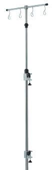 4-hook IV pole / telescopic / wall-mounted 519112 TLV Healthcare