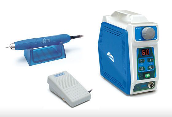 Dental laboratory micromotor control unit / pedal-operated / with handpiece / complete set BLP6 + BLH1 (60,000 R.P.M.) Daeyoung Precision