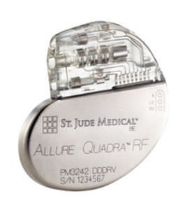 Implantable cardiac stimulator / resynchronization Allure Quadra™ RF CRT-P St. Jude Medical