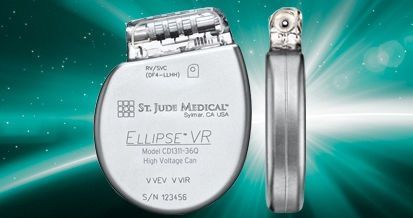 Implantable cardiac stimulator / cardioverter-defibrillator / automatic Ellipse™ ICD St. Jude Medical