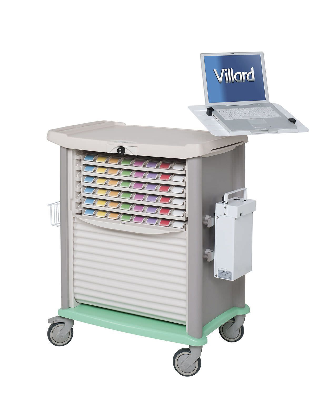 Laptop computer cart / medicine distribution / medical ADAPTIS 1000.02 VILLARD