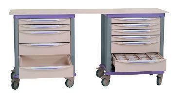 Healthcare facility worktop / with drawer / on casters ADAPTIS 1000.92 VILLARD