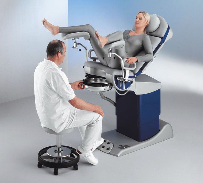Urological examination chair / electrical / height-adjustable / 2-section medi-matic® 115 series Schmitz und Söhne