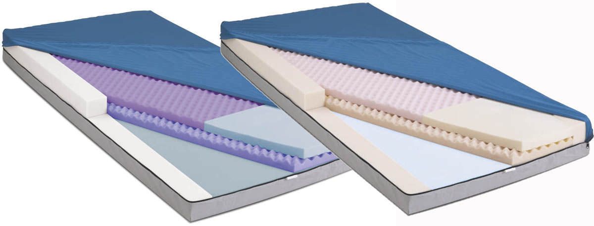 Hospital bed mattress / foam / multi-layer 450 lbs | Advantage Select PE Medline Industries