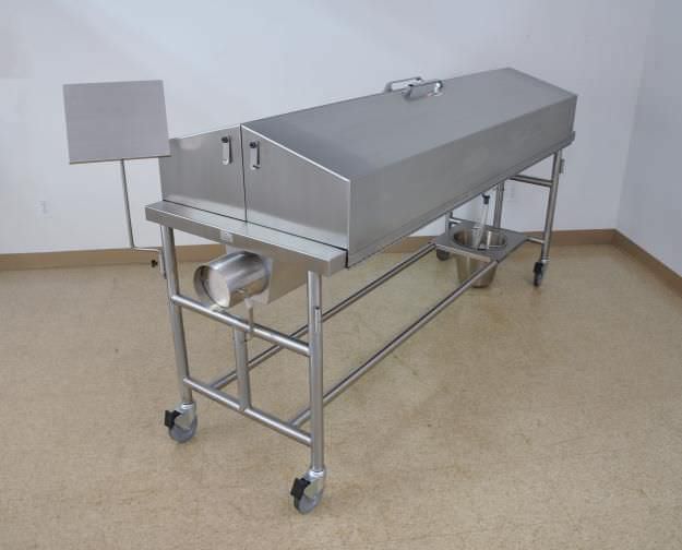 Dissection table / stainless steel / with downdraft ventilation HB400 Mopec
