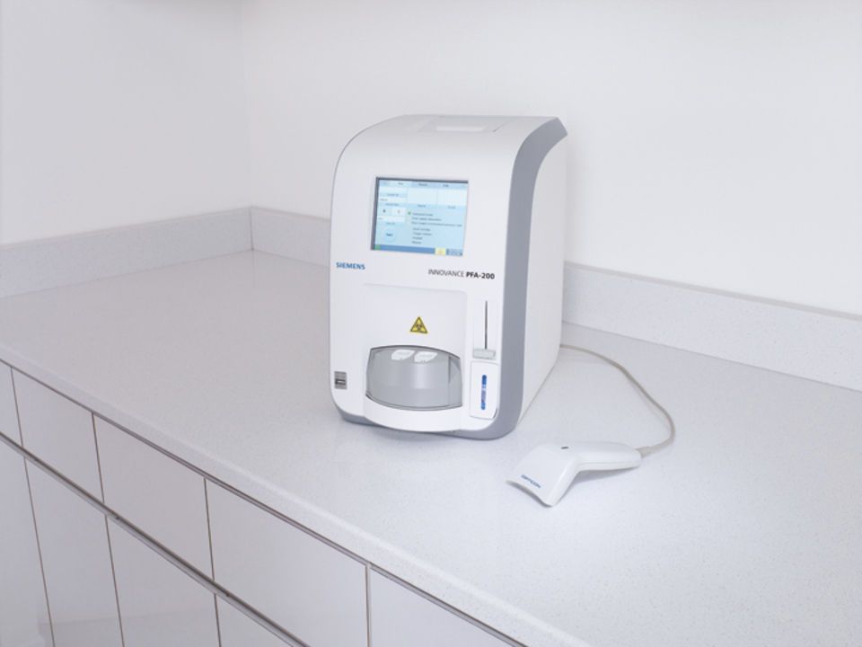 Automatic coagulation analyzer INNOVANCE® PFA-200 Siemens Healthcare