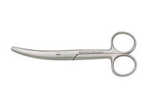 Umbilical cord scissors / surgical / curved 13 cm | Busch 12.230.50 Timesco