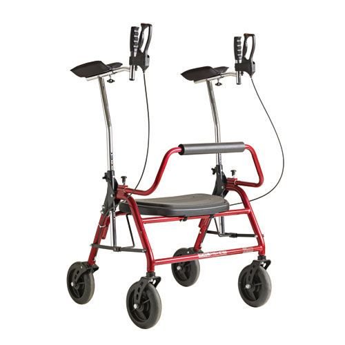 4-caster rollator / bariatric / with seat / height-adjustable max. 200 kg COBI XXL-Rehab