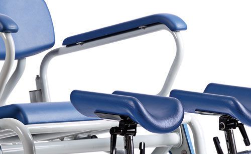 Shower chair / on casters / with bucket / bariatric max. 325 kg | XXL-Rehab COBI XXL-Rehab