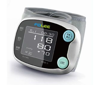Automatic blood pressure monitor / electronic / wrist 0 - 280 mmHg, 40 - 199 bpm | DX-W2 Jiangsu Folee Medical Equipment