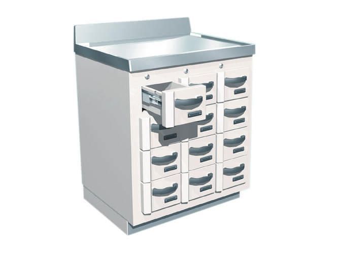 Storage cabinet / radioactive isotope / laboratory / lead-lined 244-11x BIODEX