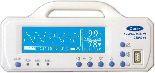 Handheld pulse oximeter / with separate sensor OXYPLUS 240ST Clarity Medical