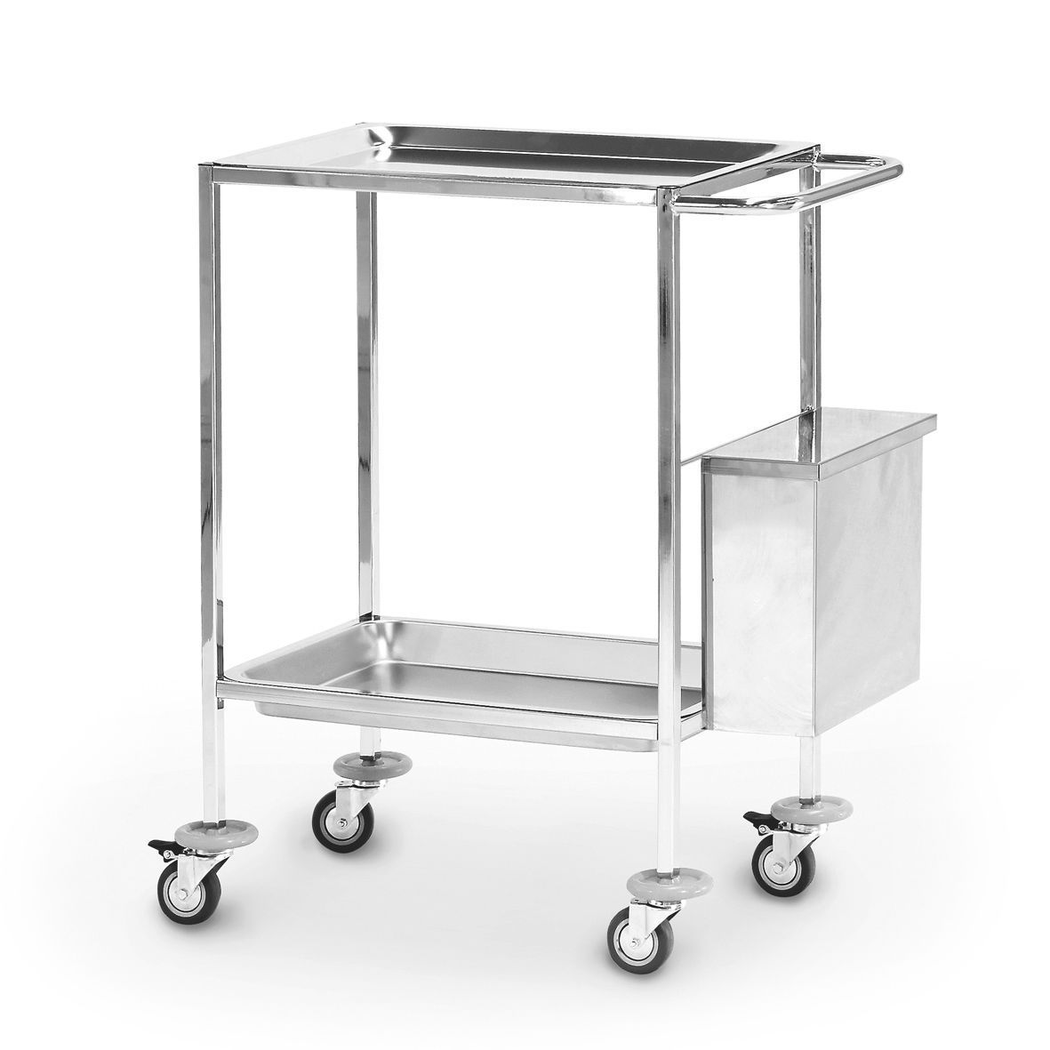 Dressing trolley / stainless steel / 2-tray 2.08.012 Lubb