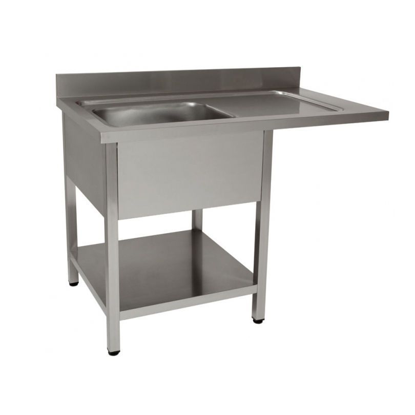 Work table / stainless steel / with sink 2.12.004 Lubb