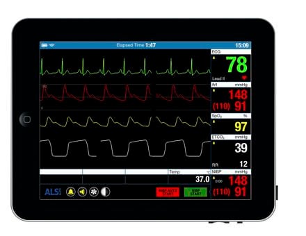 Multiparametric simulator / vital sign / with touchscreen ALSi iSimulate