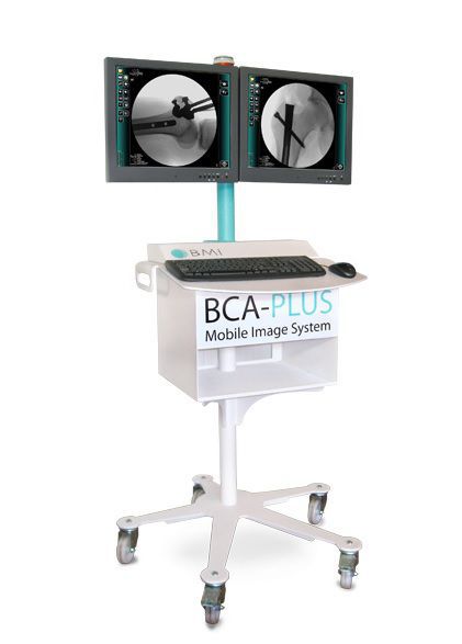 Mobile C-arm / with video column BCA PLUS C-Arm BMI Biomedical International