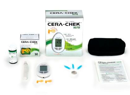 Blood glucose meter 10 - 900 mg/dl | CERA-CHECK™ 1070 CERAGEM Medisys