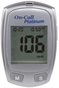 Blood glucose meter 10 - 600 mg/dL | On Call® Platinum Acon Diabetes Care International