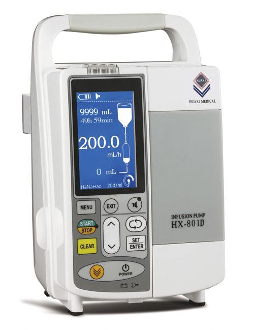 Volumetric infusion pump / multi-function / 1 channel 1 - 1200 mL/h | HX-801D Guangzhou Huaxi