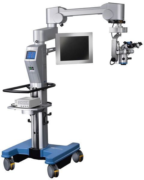 Operating microscope (surgical microscopy) / for ophthalmic surgery / mobile HS ALLEGRA 900 HAAG-STREIT SURGICAL