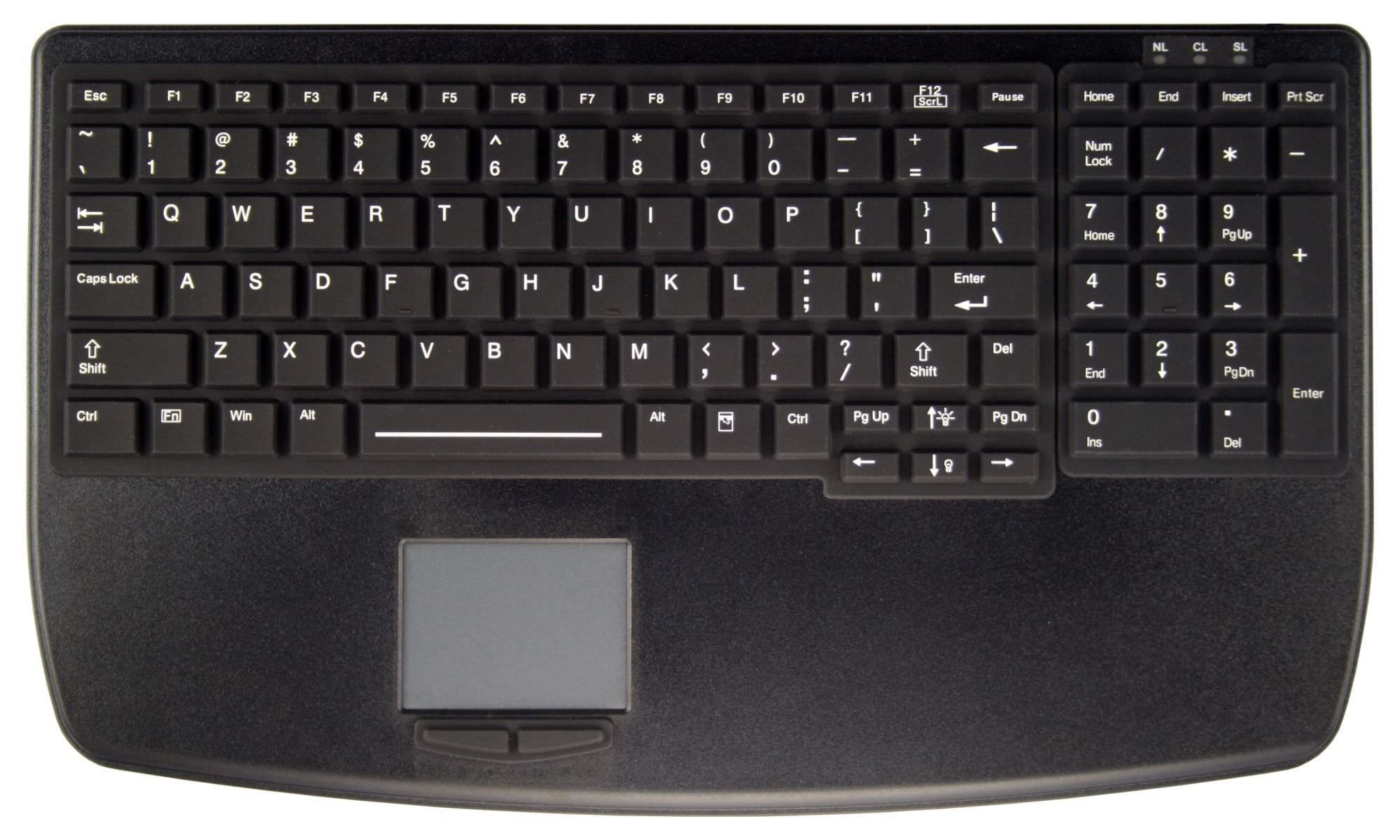 Disinfectable medical keyboard / washable / USB / backlit AK-B7410-G Active Key