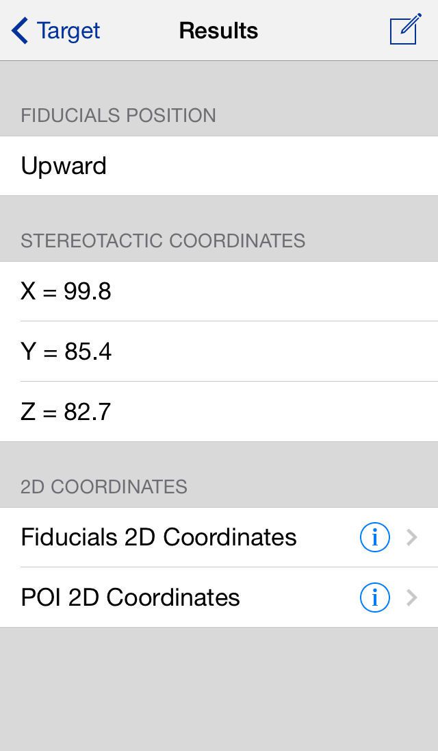Preoperative planning iOS application / medical / for stereotactic neurosurgery StereoCheck MEVIS Informática Médica