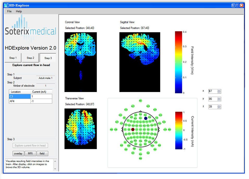 Neurophysiological stimulation software / medical HD-Explore™ Soterix Medical