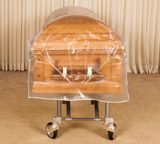 Coffin protection cover Clear Affordable Funeral Supply