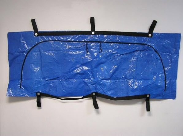 Mortuary bag 36 x 90" | FEMA Blue 6 Affordable Funeral Supply