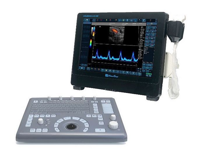 Portable ultrasound system / for multipurpose ultrasound imaging / built-in console / touchscreen COMBOSCAN HD AMBISEA