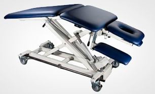 Electrical massage table / on casters / height-adjustable / 3 sections AM-BAX 5000 Armedica