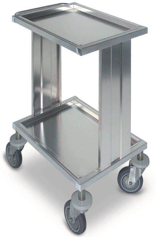 Instrument trolley / stainless steel / 2-tray 16-FP472 VERNIPOLL SRL