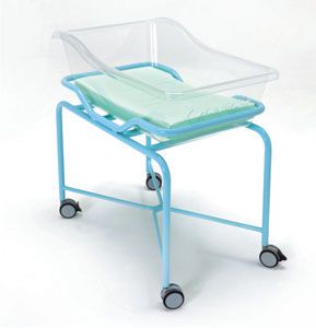 Hospital baby bassinet / on casters / transparent 19-FP649 VERNIPOLL SRL