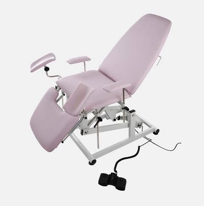 Gynecological examination chair / electrical / on casters / height-adjustable DV.1674 JMS Mobiliario Hospitalar